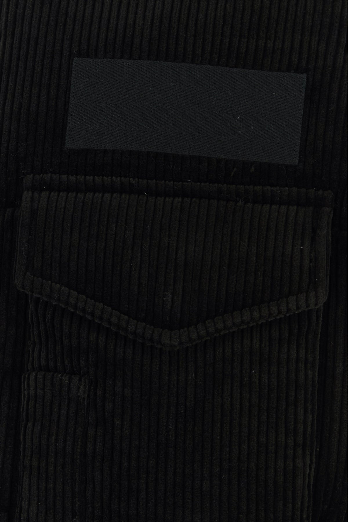 Black corduroy down jacket - 3