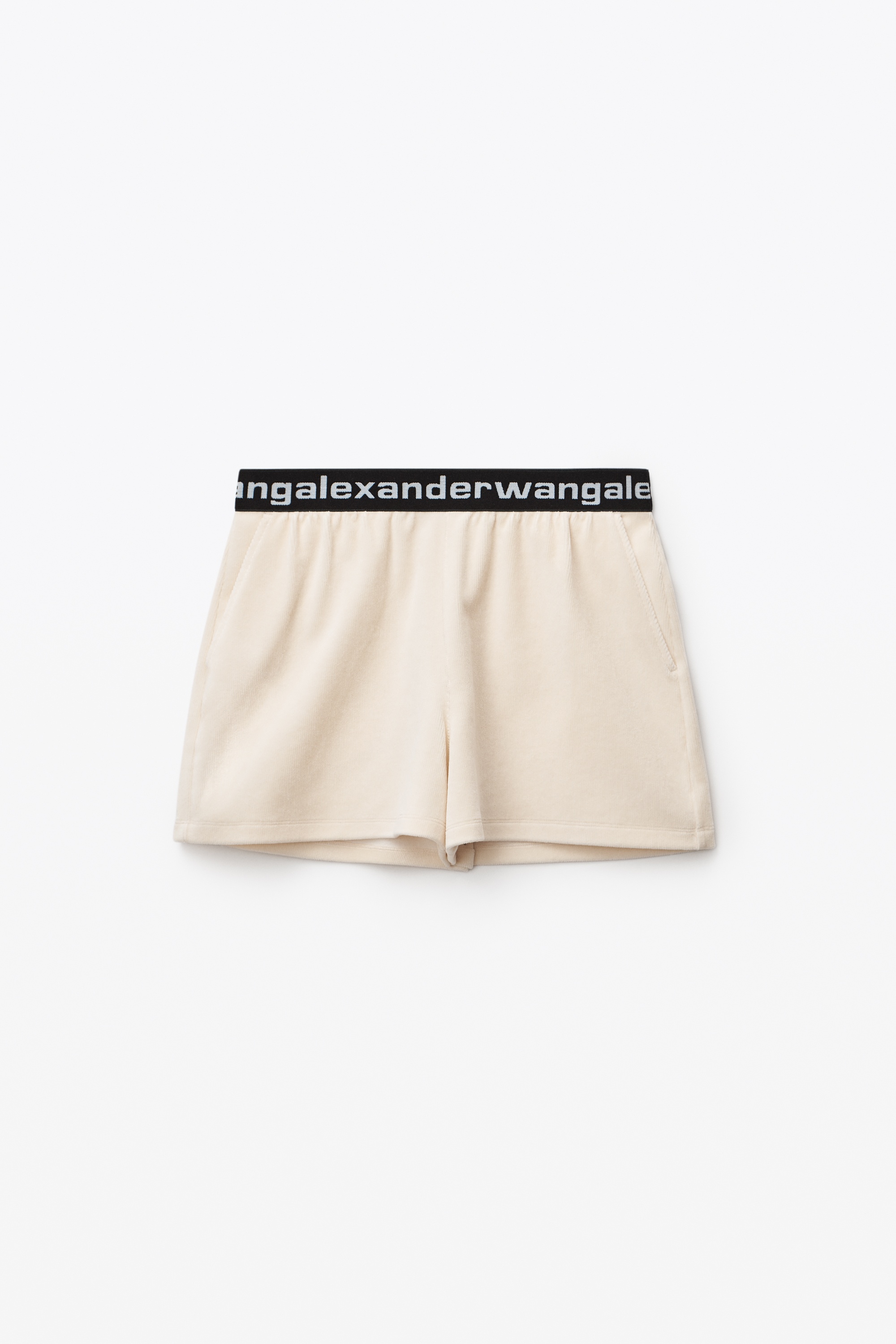 LOGO ELASTIC SHORT IN STRETCH CORDUROY - 1