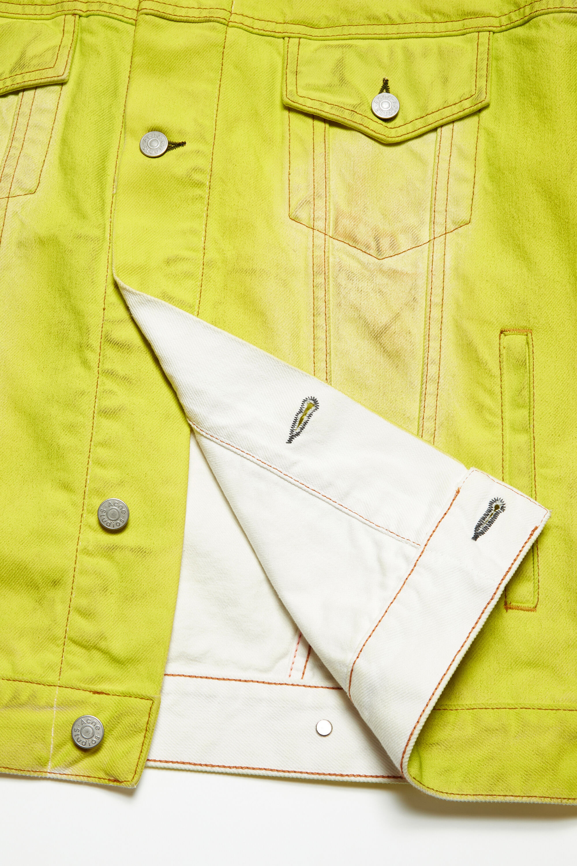 Denim jacket - Oversized fit - Neon yellow - 6