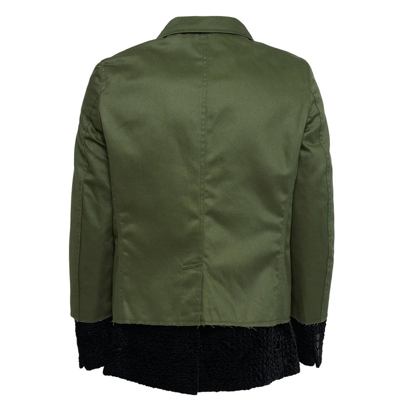 Comme des Garçons Homme Plus Polyester Velvet Raised Dot Pattern Jacket outlook