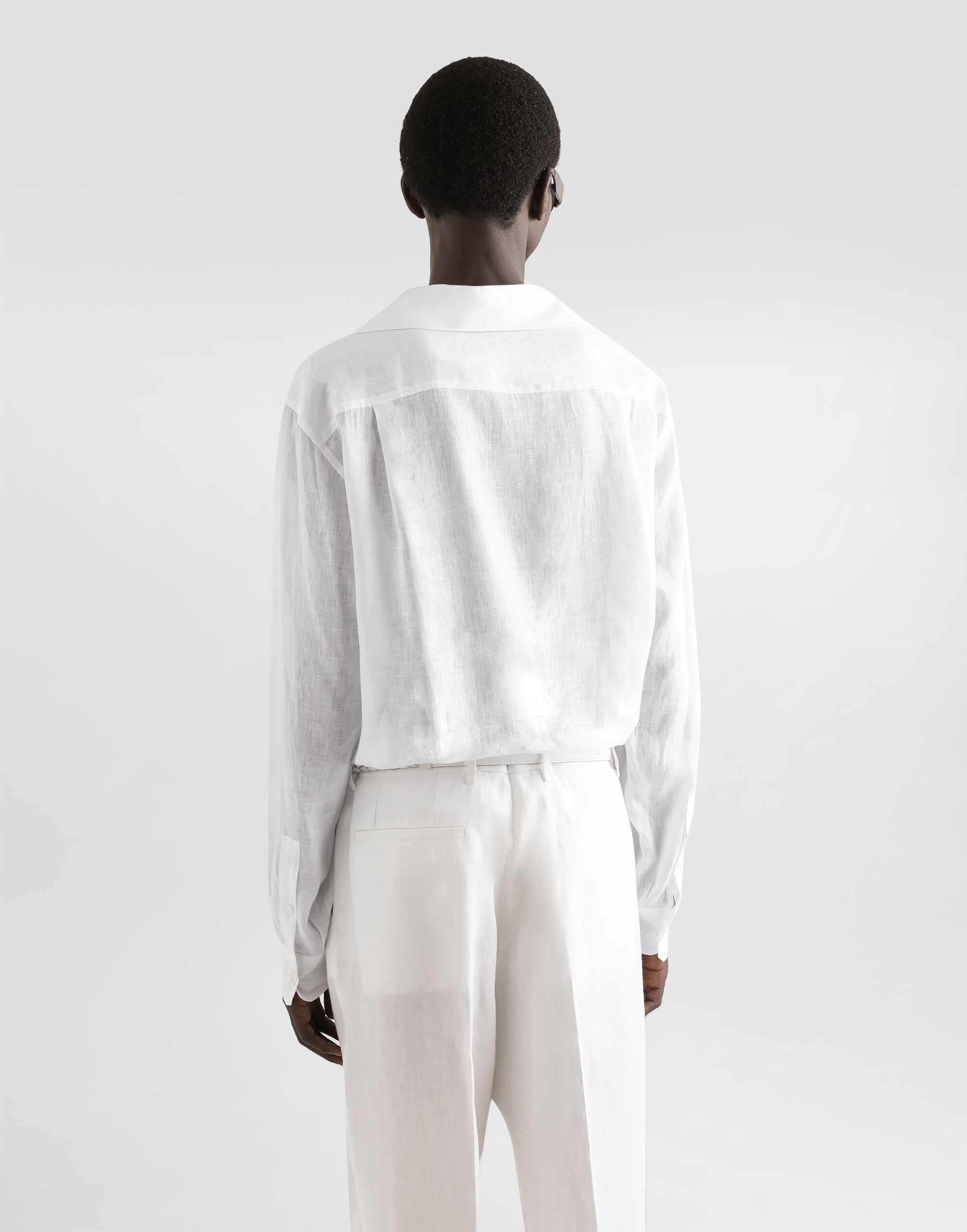 Long-sleeved linen shirt - 5