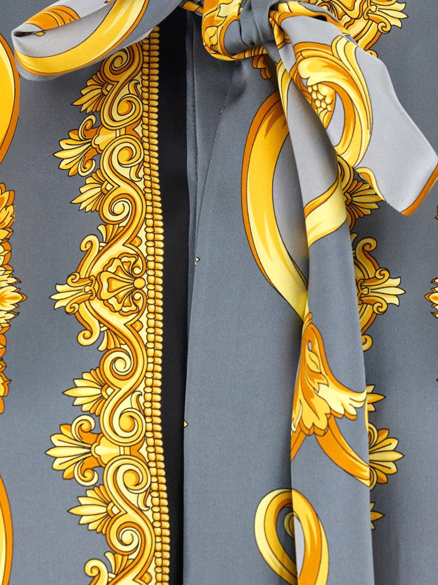 Cheetah Foulard Lavallière Silk Shirt - 3