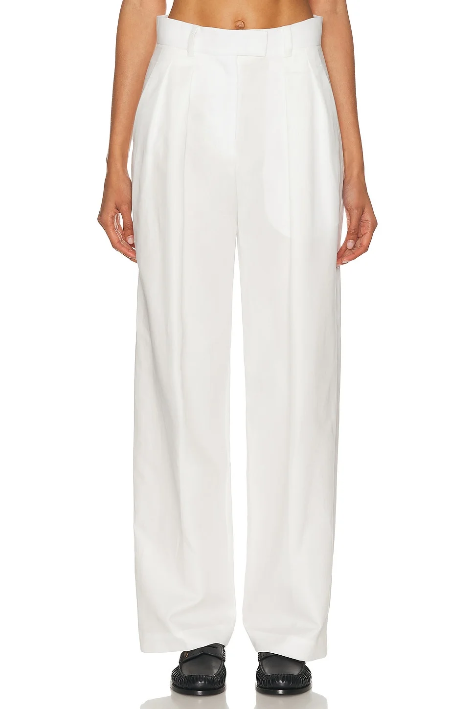Cotton Pleated Trouser - 1
