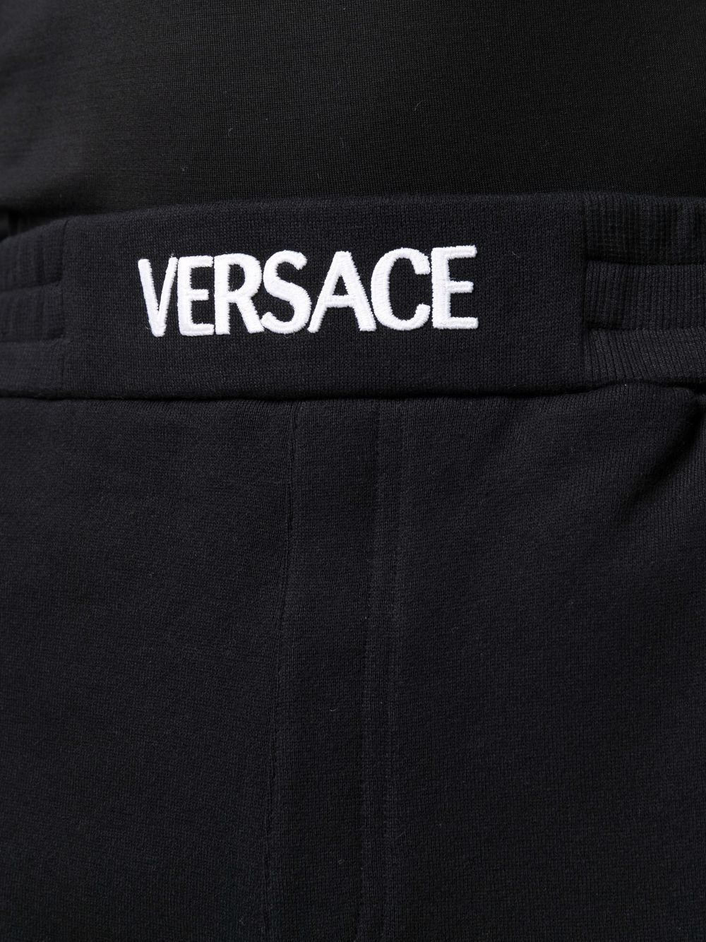 logo-waistband jersey track pants - 5