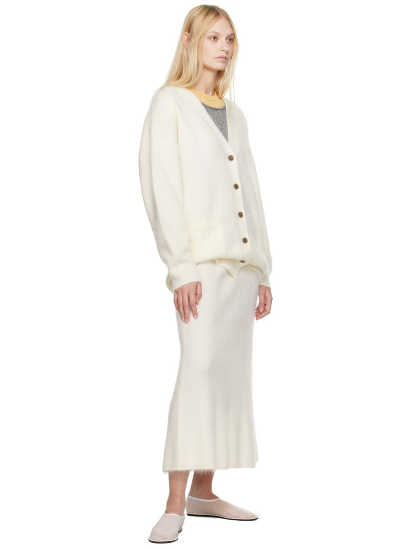 LISA YANG Off-White Asta Midi Skirt outlook