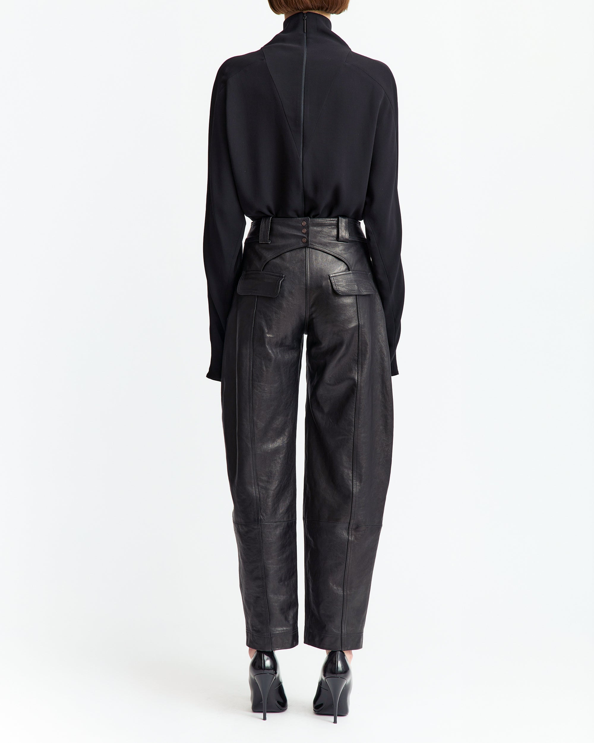ALCEA TROUSER IN LEATHER - 4