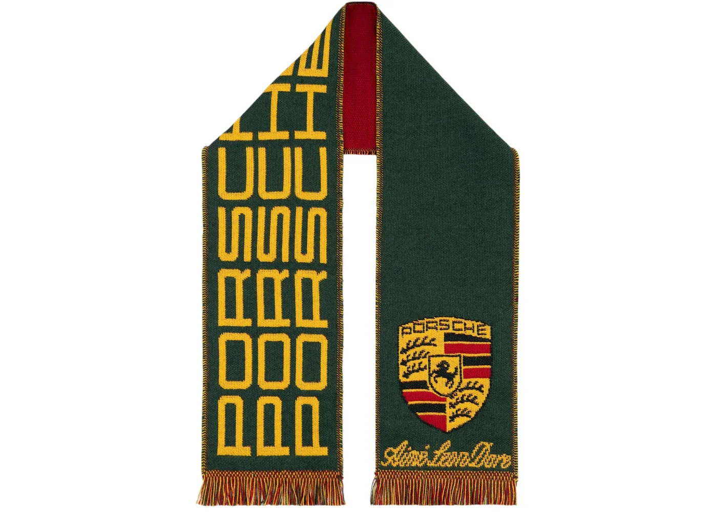 Aime Leon Dore x Porsche Wool Racing Scarf Green - 1