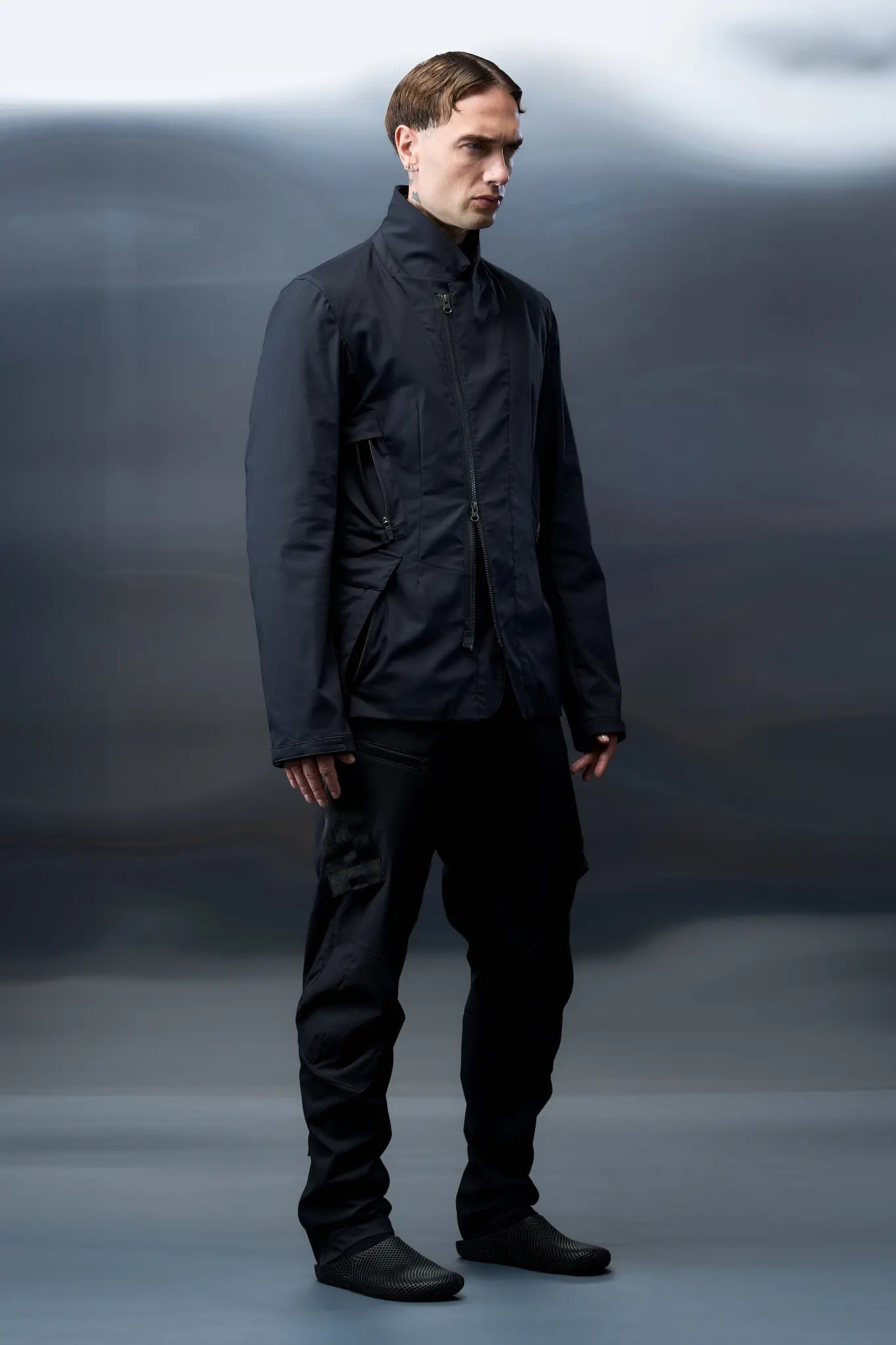 J29-CH Micro Twill Blazer Black - 11