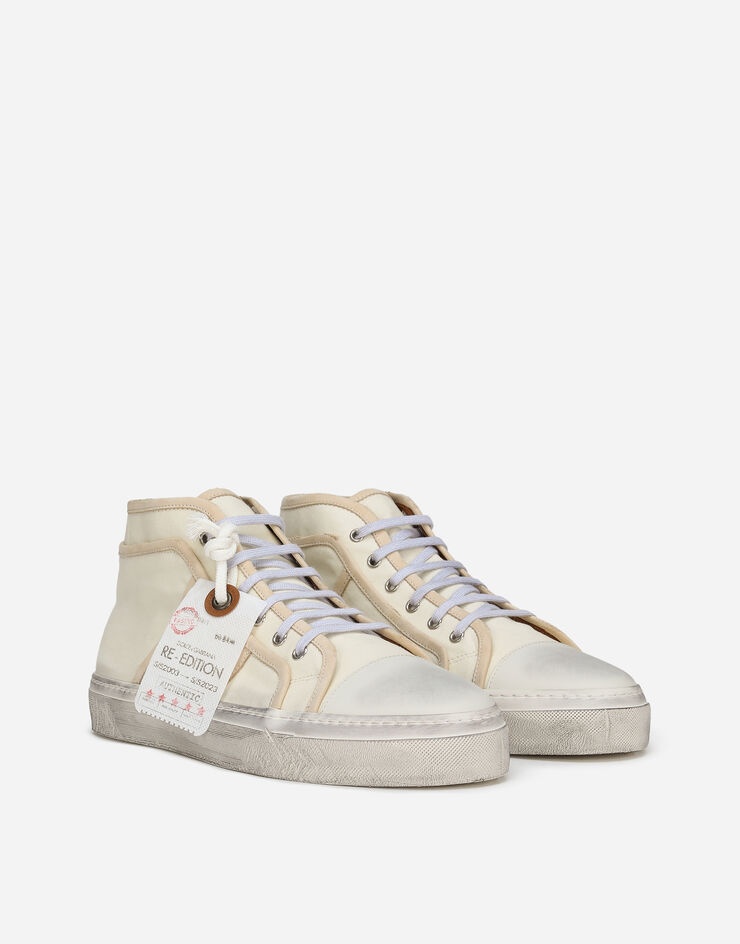 Fabric vintage mid-top sneakers - 2
