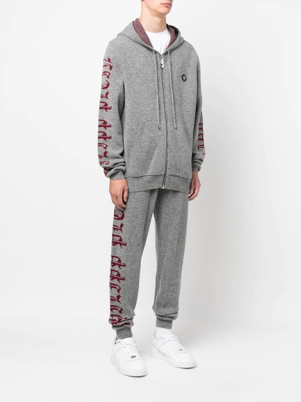 logo-print zip-up tracksuit - 3