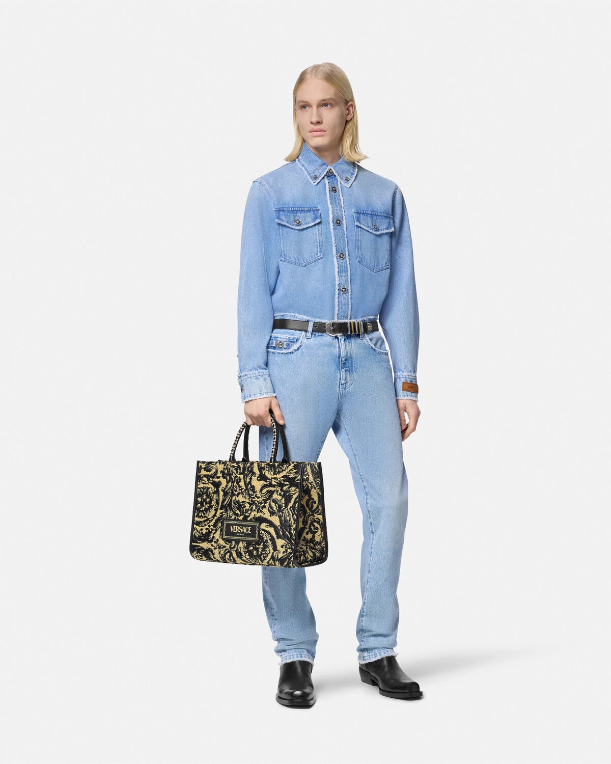 Frayed Denim Overshirt - 2