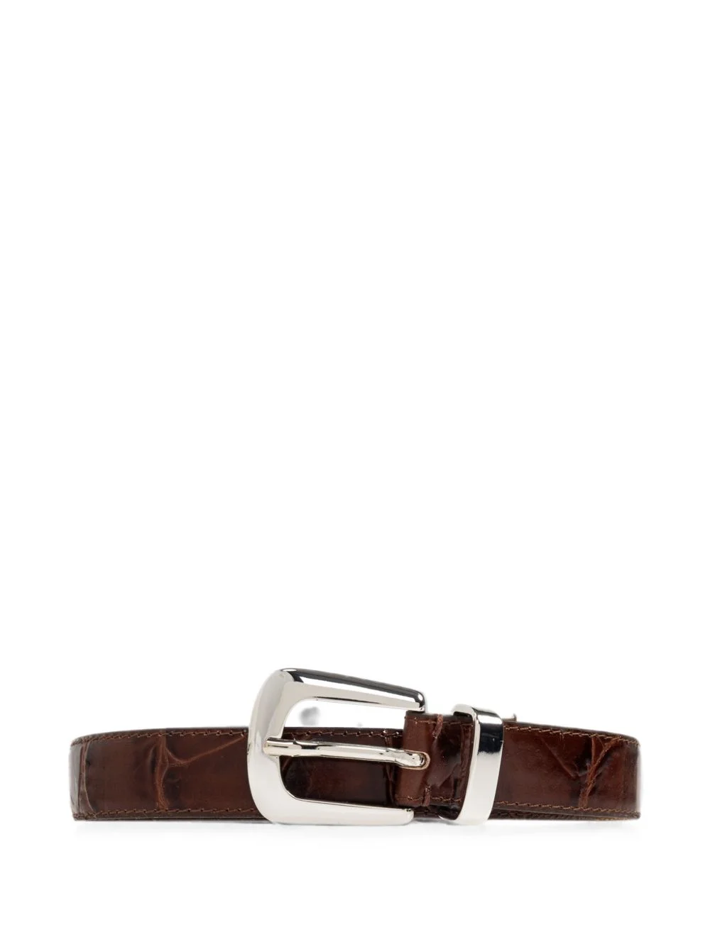 Gzsuva croc-effect leather belt - 1