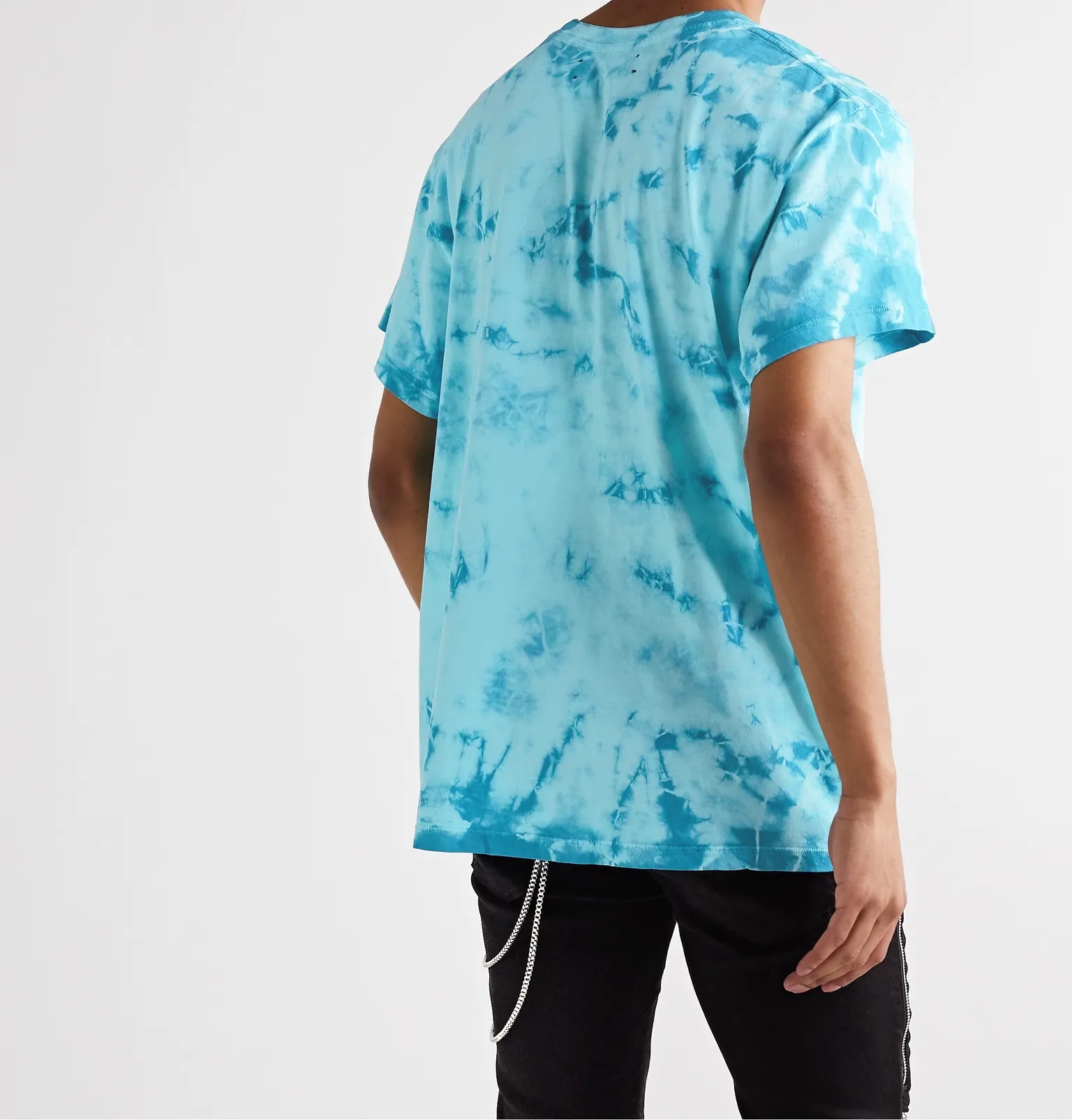 Logo-Print Tie-Dyed Cotton-Jersey T-Shirt - 4