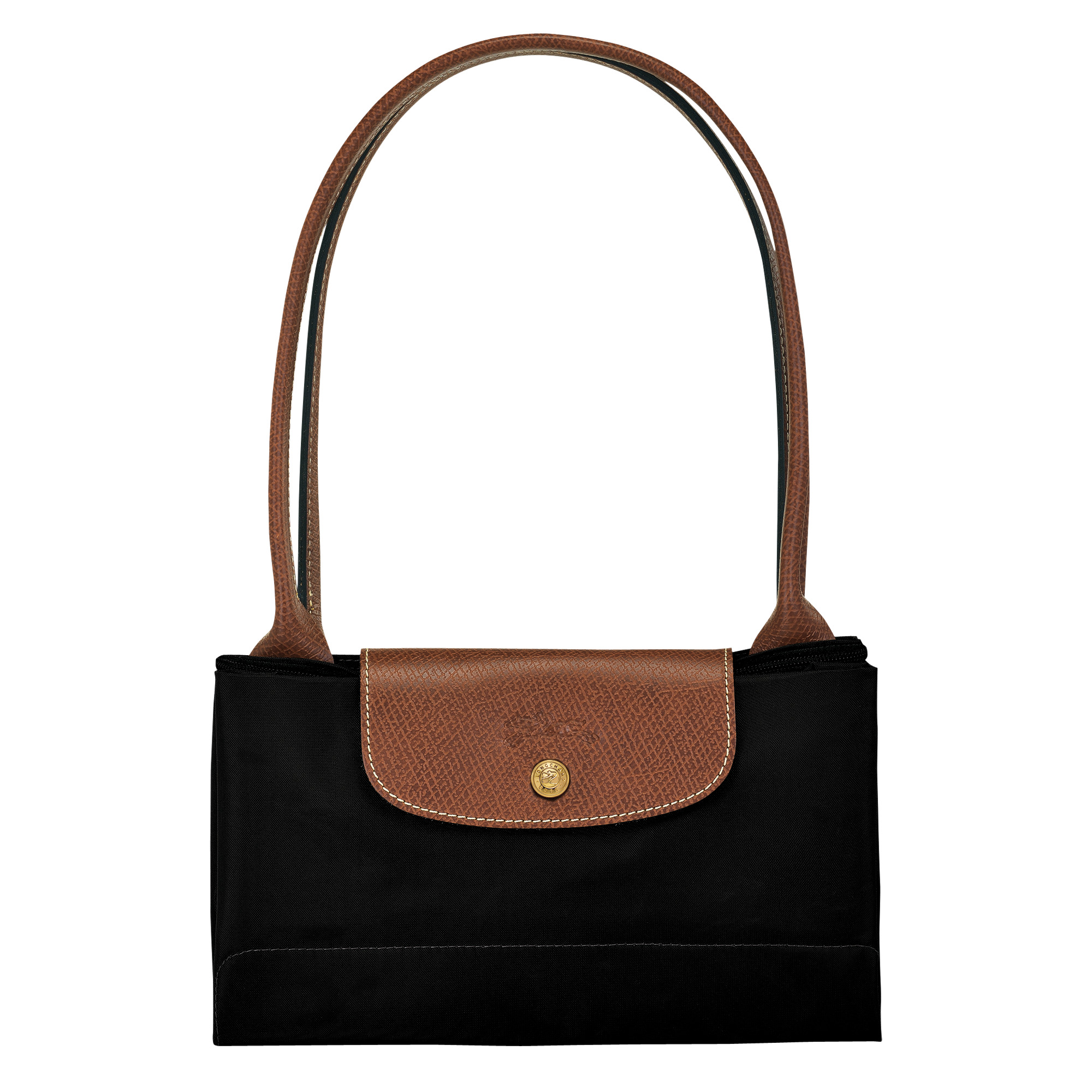 Le Pliage Original L Tote bag Black - Recycled canvas - 5