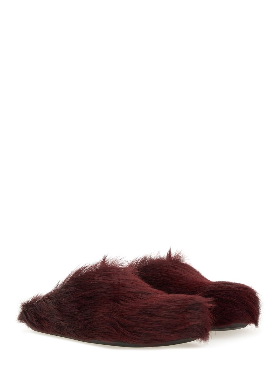 FUSSBETT SABOT IN LONG-HAIRED CALFSKIN - 2