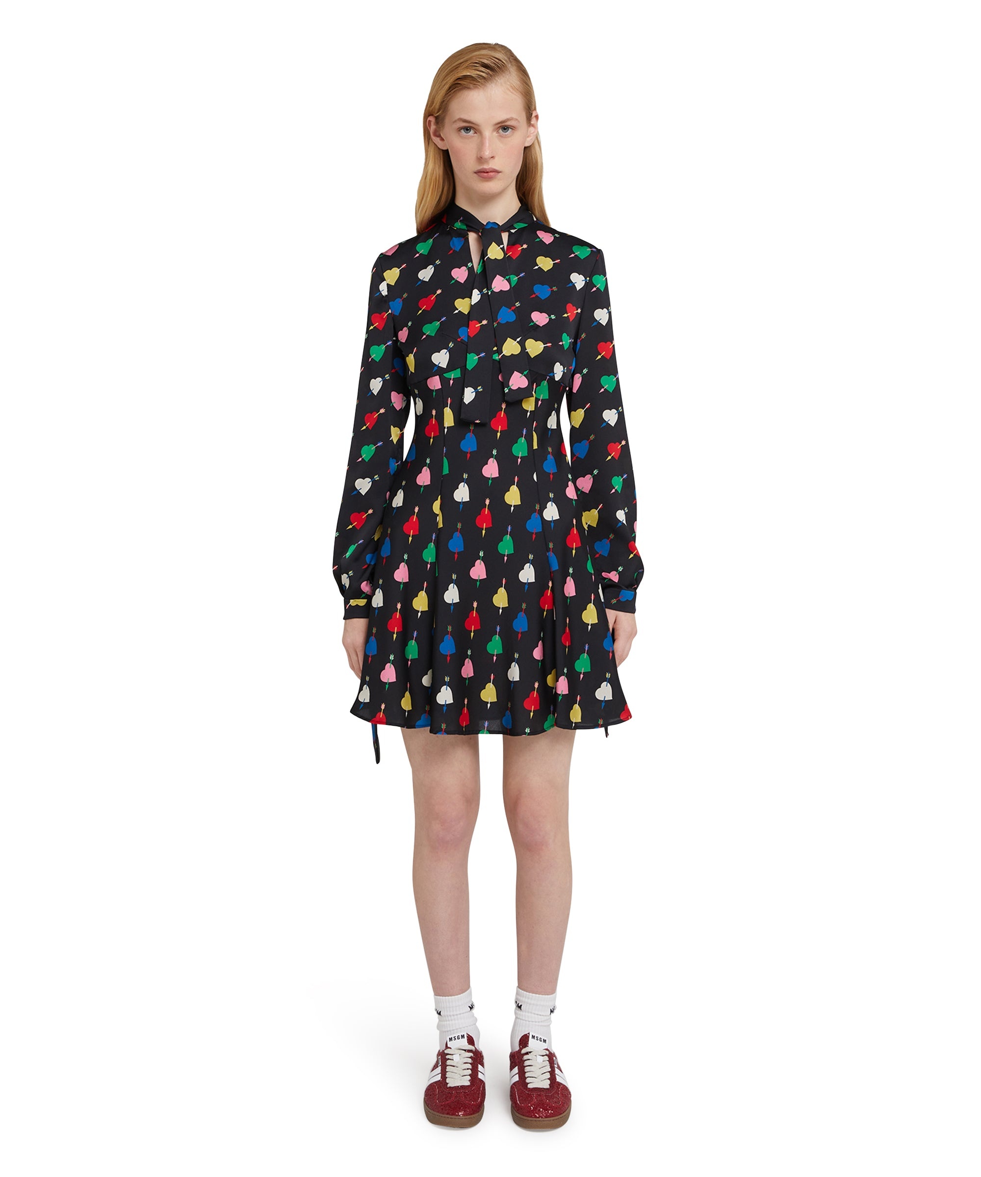 Dress with "Arrowed Heart Print" motif - 2