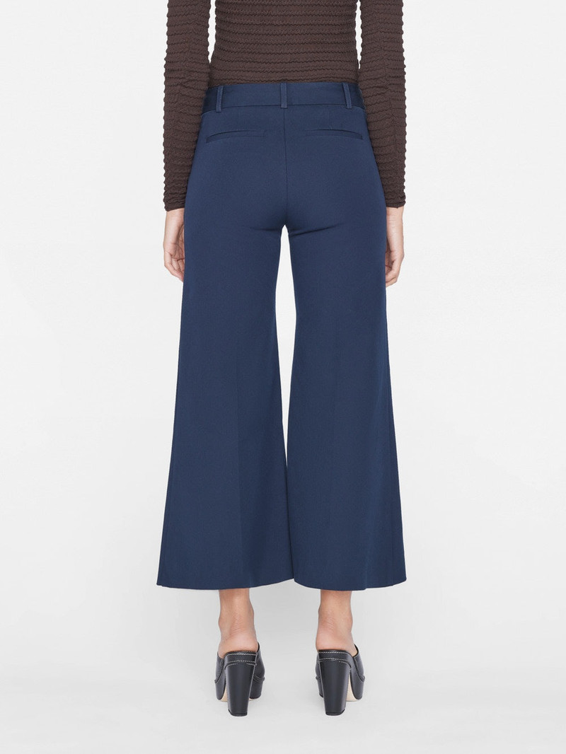 Le Crop Palazzo Trouser in Navy 5