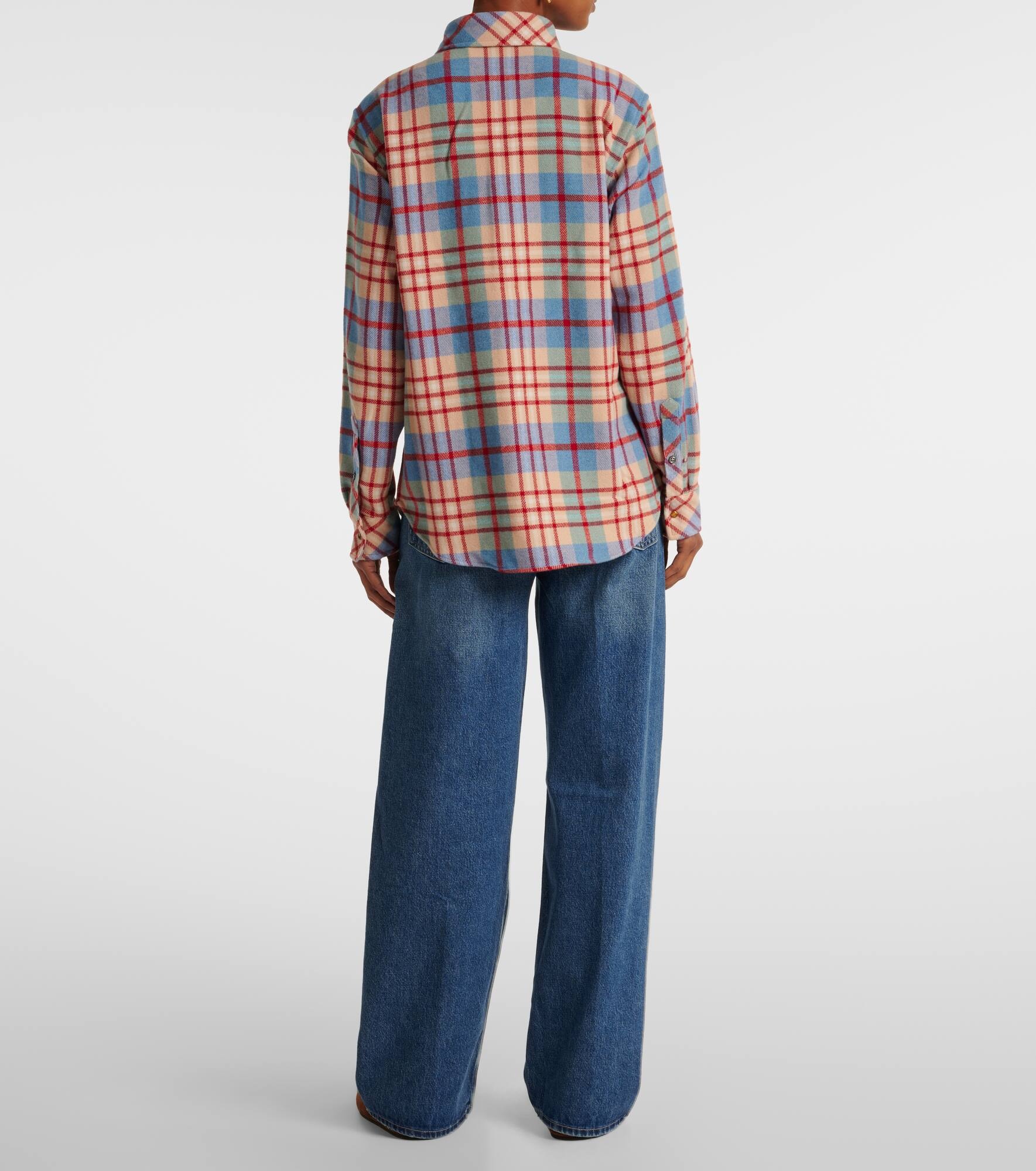Al’s Run plaid cashmere shirt - 3