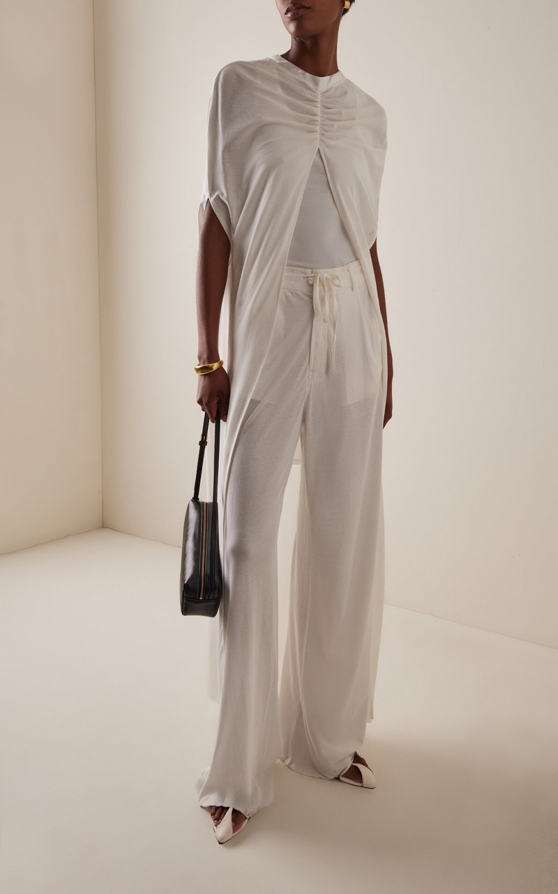 DARKPARK Auroroa Cotton Jersey Long Cape white outlook
