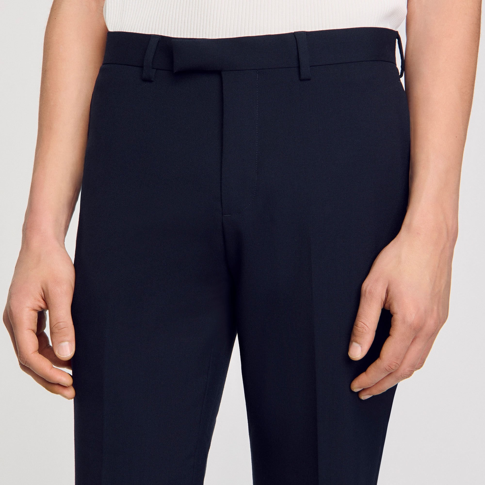 WOOL SUIT TROUSERS - 3