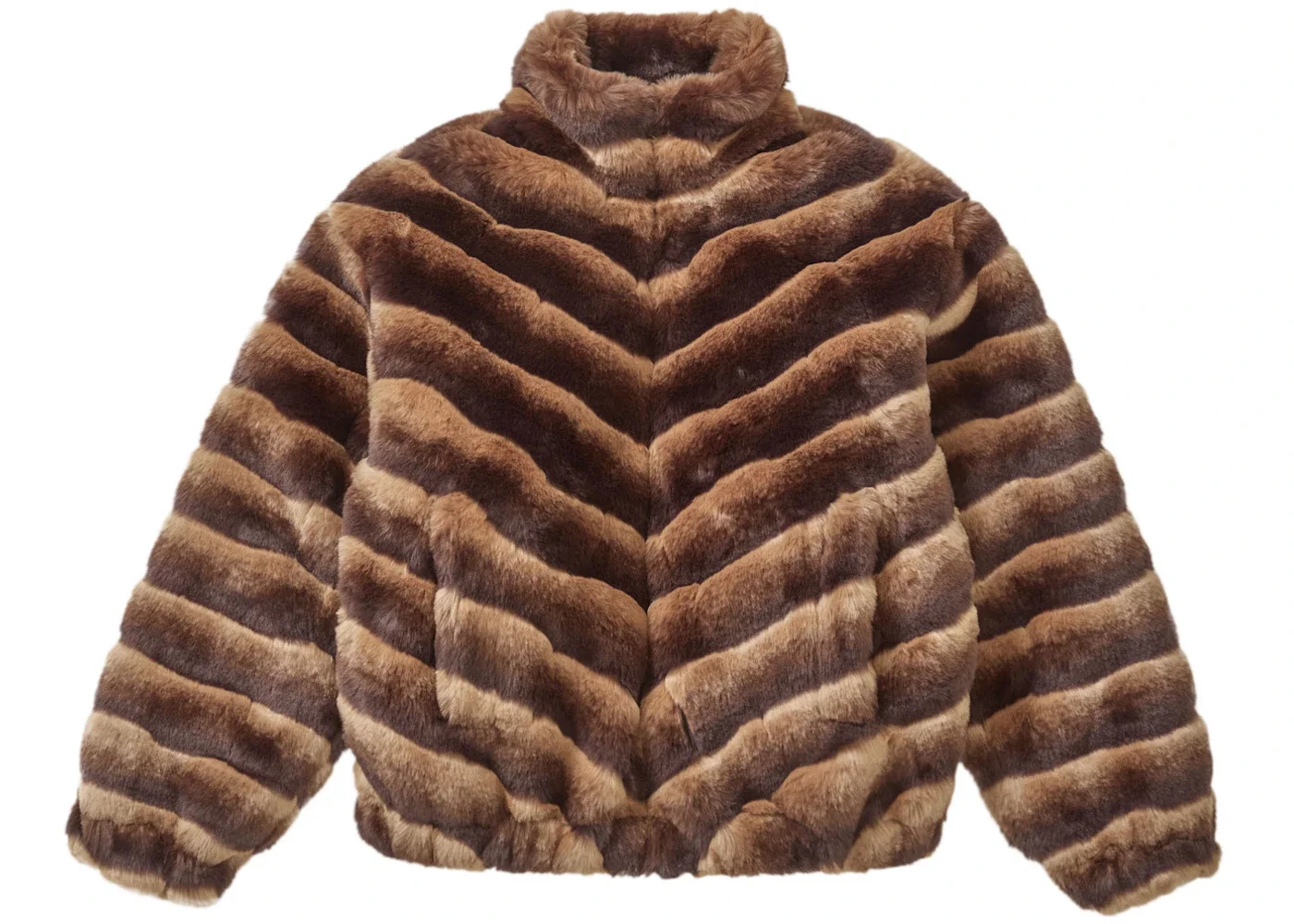 Supreme Faux Fur Jacket Brown - 1