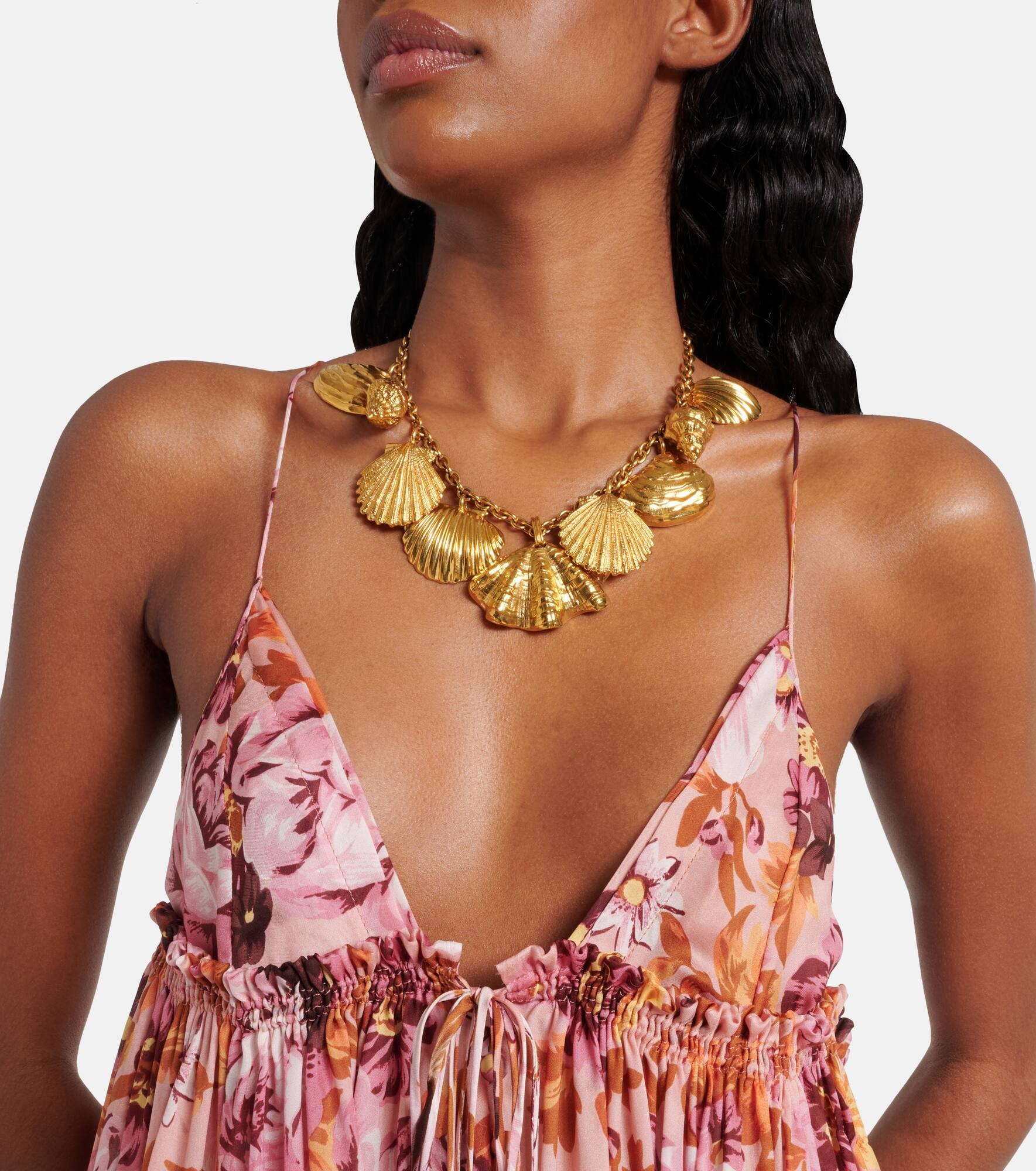 Floral silk minidress - 4