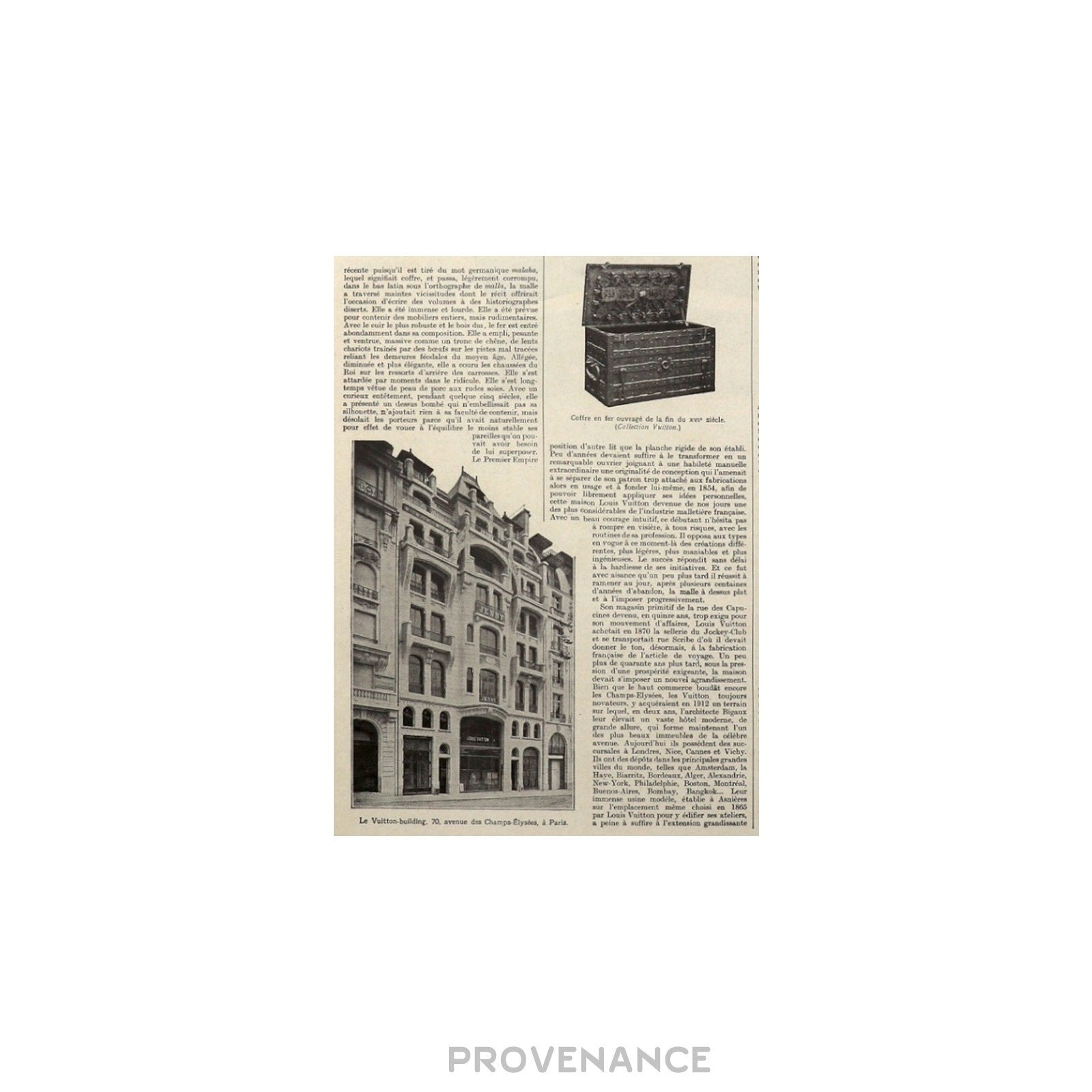 Louis Vuitton Antique Newsprint Ad - Trunk Industry - 5