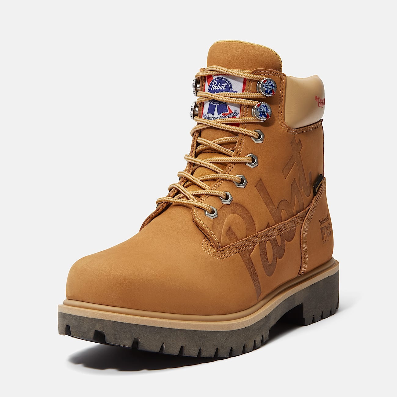 Men's Timberland PRO® and Pabst Blue Ribbon Direct Attach 6" Soft Toe Waterproof Work Boot - 14