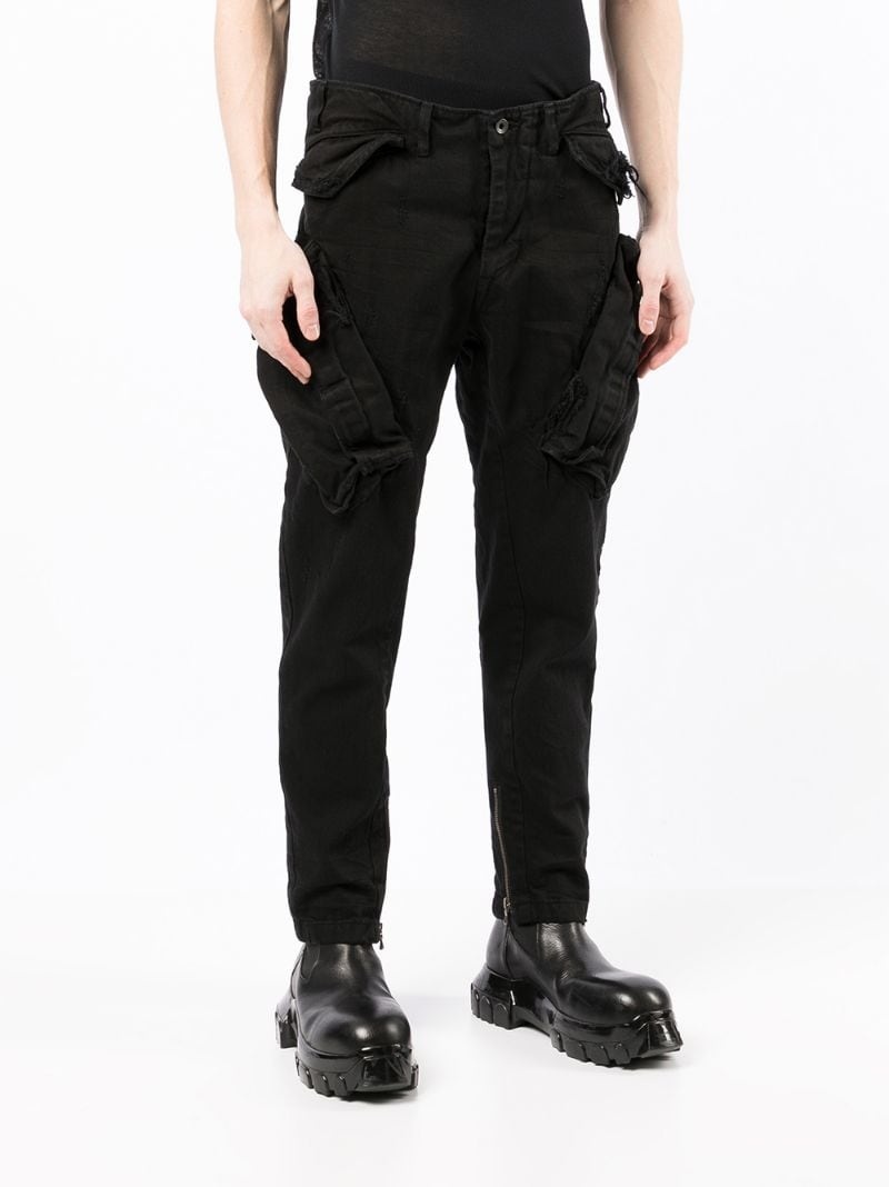 multiple-pocket detail trousers - 3