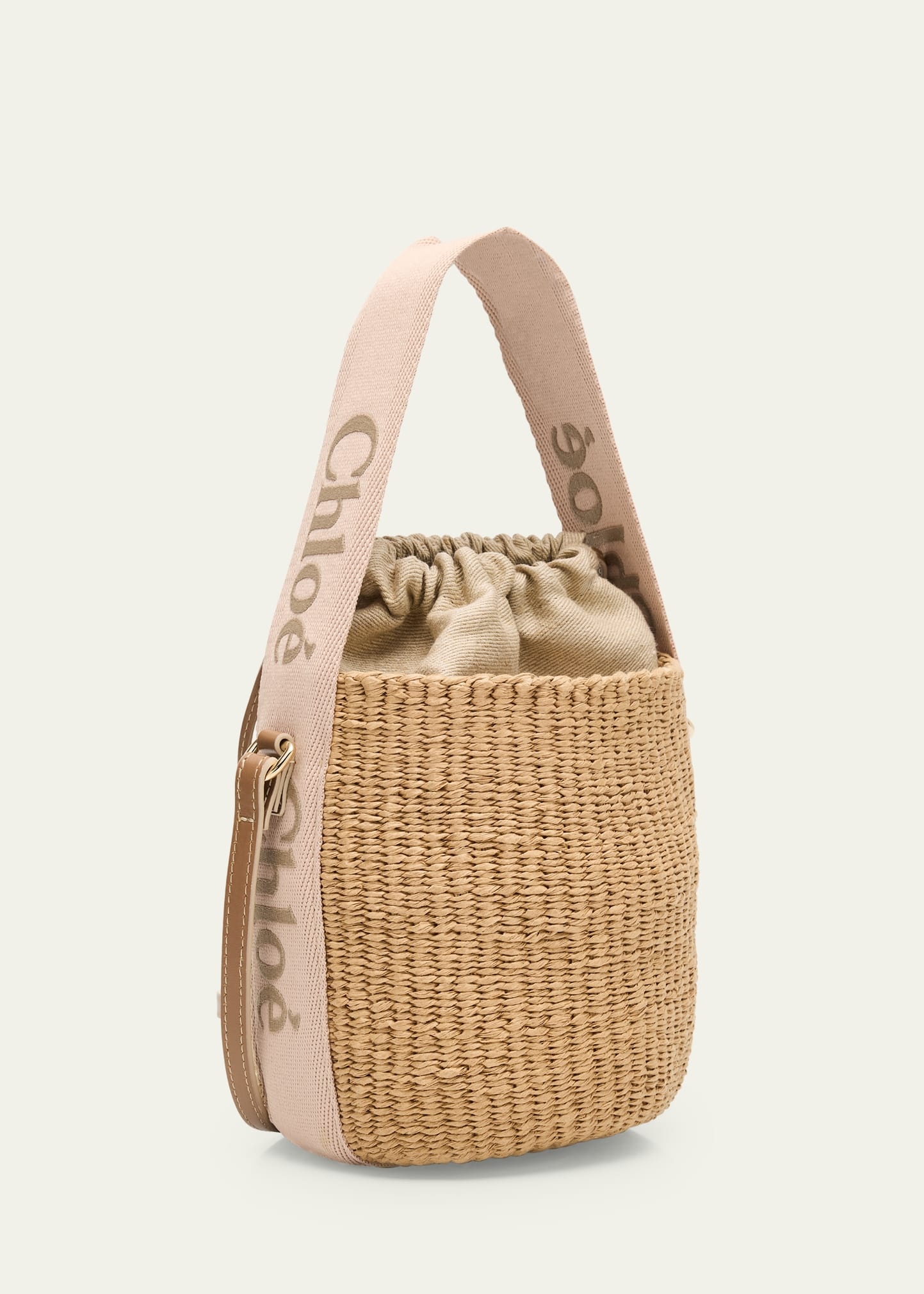 Woody Small Mifuko Basket Bag with Logo Webbing - 3