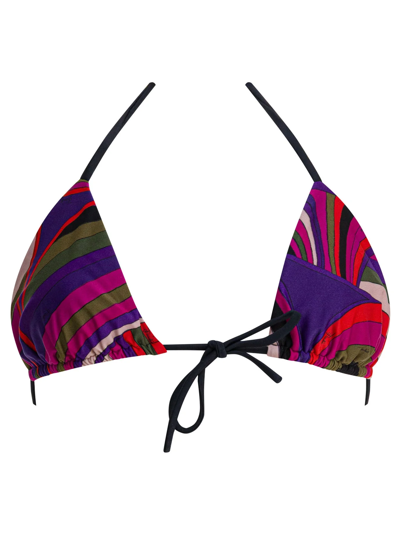 Pucci Women Iride Print Triangle Bikini Top - 1