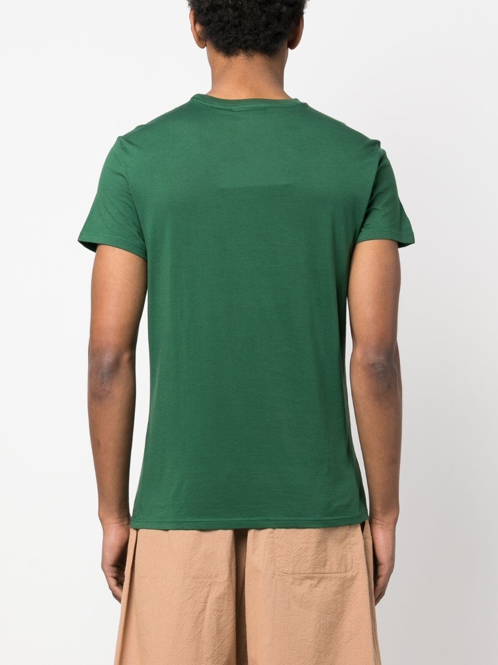 logo-patch cotton T-shirt - 4