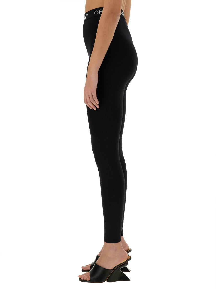Off-White Women Leggings With Logo - 4
