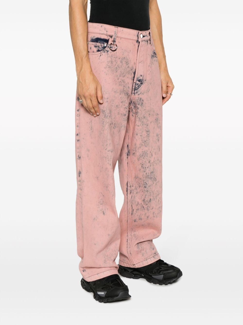 District Overdyed mid-rise wide-leg jeans - 3