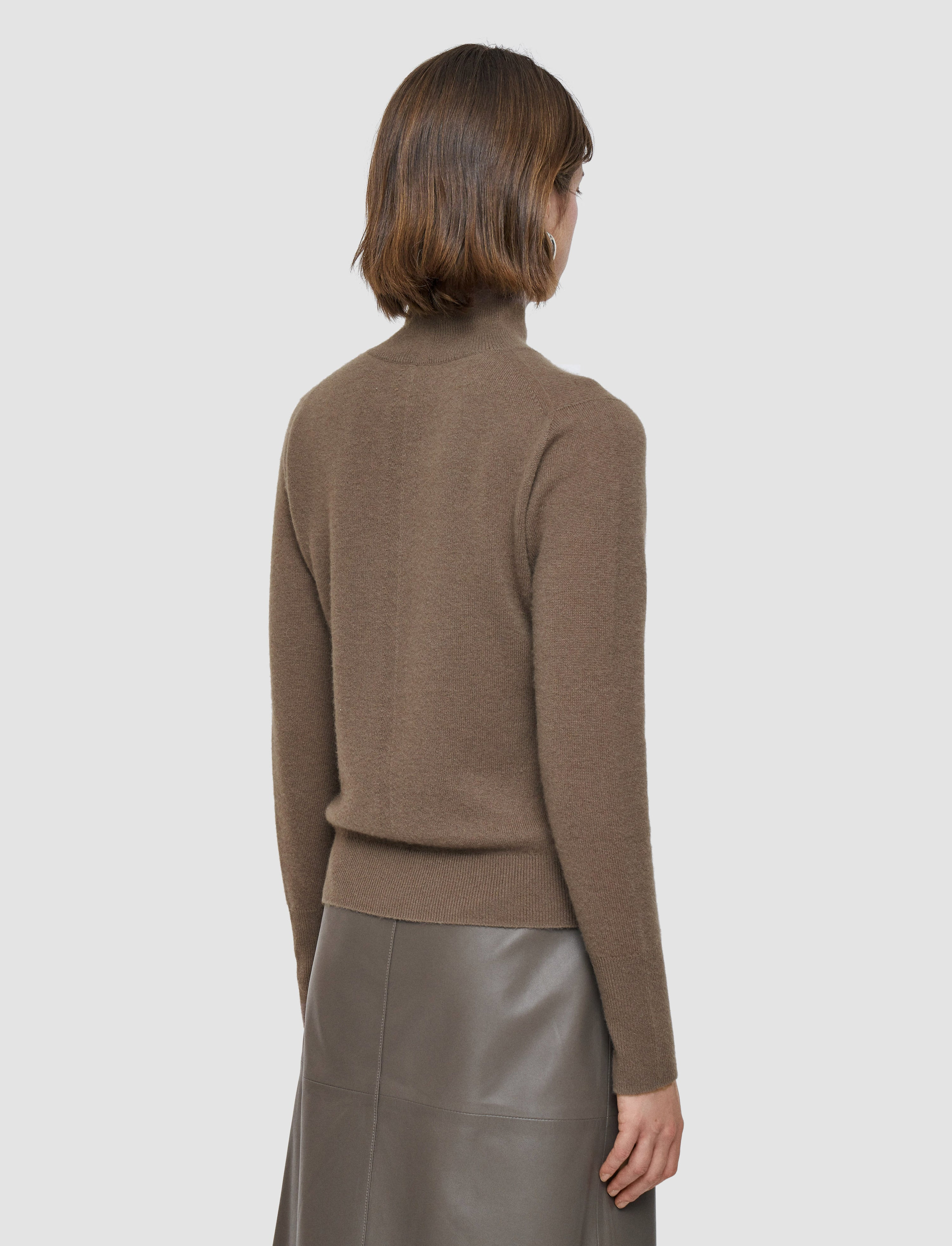 Light Pure Cashmere High Neck Jumper - 4