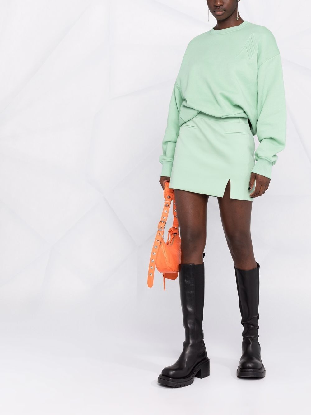 drop-shoulder silhouette sweatshirt - 2