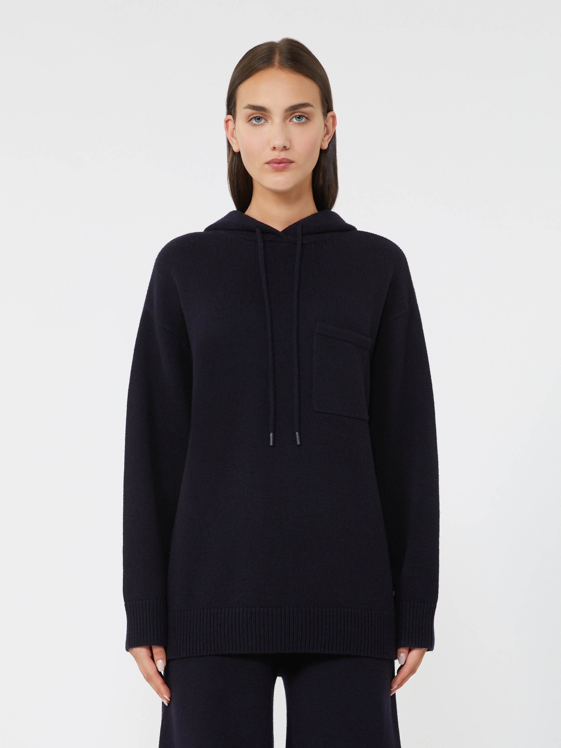 LIANA Wool and cashmere hooded sweatshirt - 3