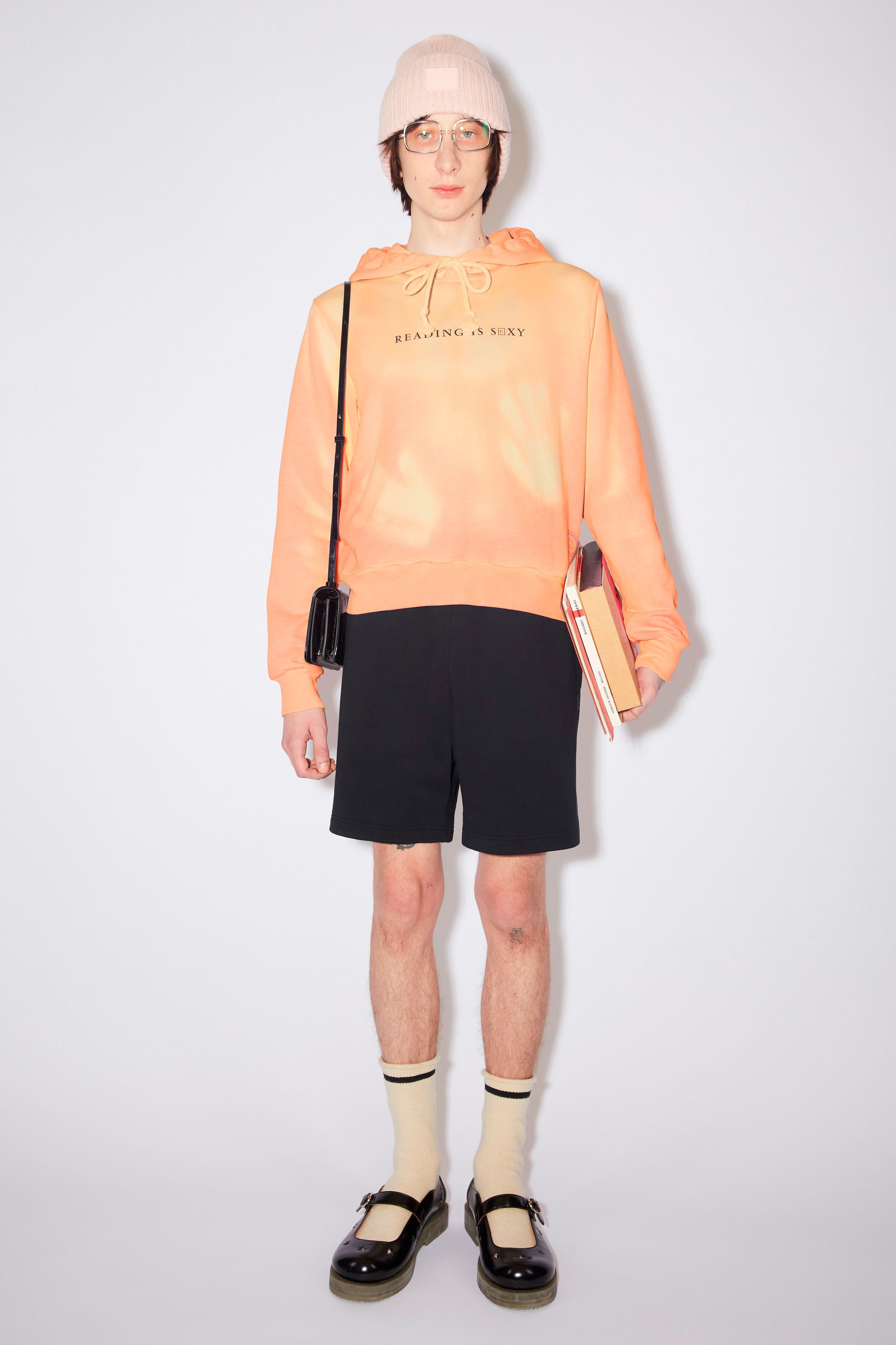 Heat reactive hooded sweatshirt - Orange/yellow - 2