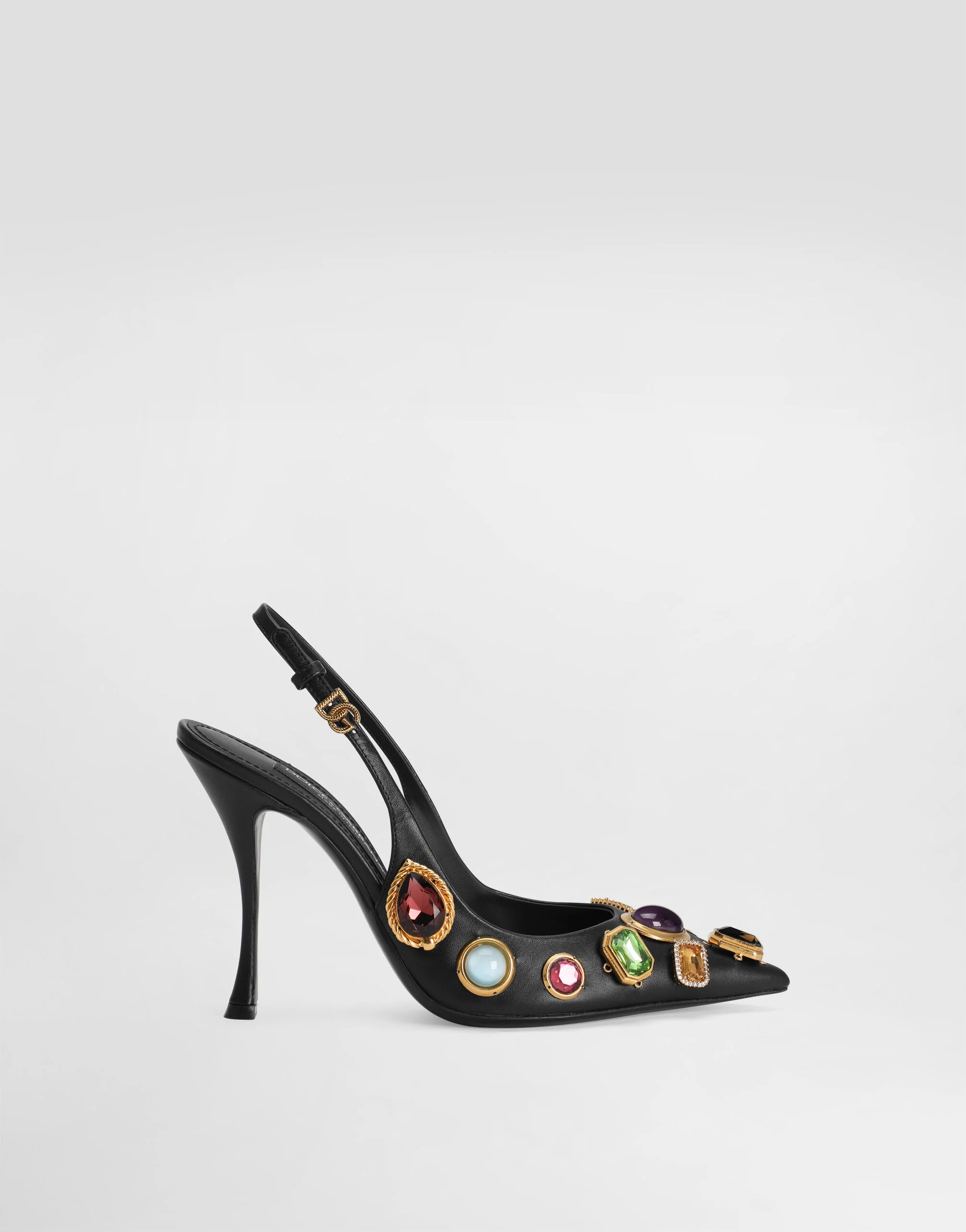 Slingback with stone embroidery - 1