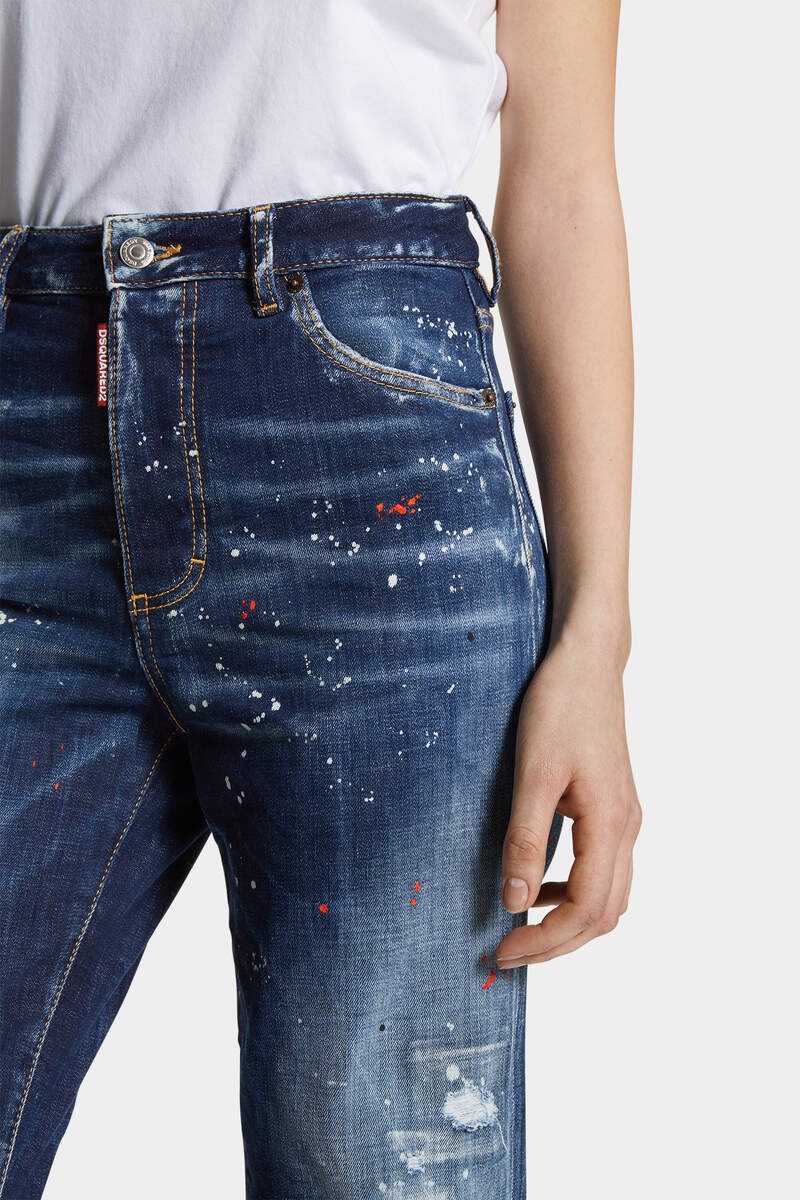 MEDIUM EASY RED SPOTS WASH BOSTON JEANS - 5