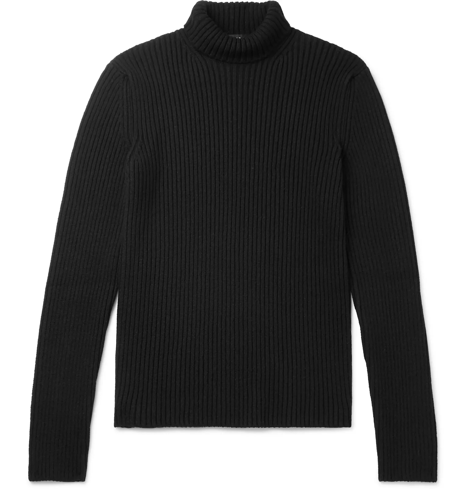 Slim-Fit Ribbed Cashmere-Blend Rollneck Sweater - 1