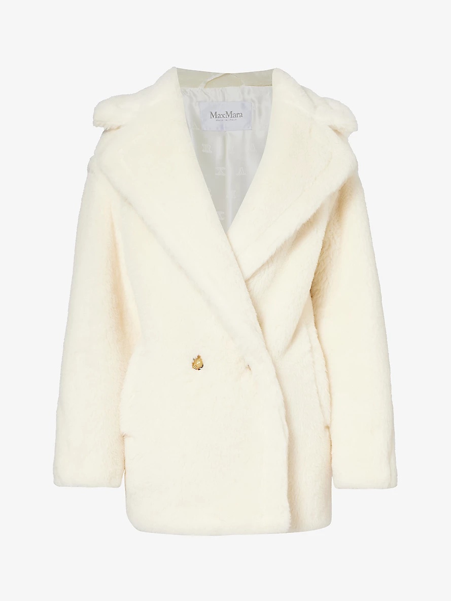 Max Mara Espero double breasted wool blend coat selfridges REVERSIBLE