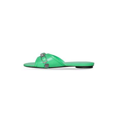 BALENCIAGA Women's Cagole Sandal in Green outlook