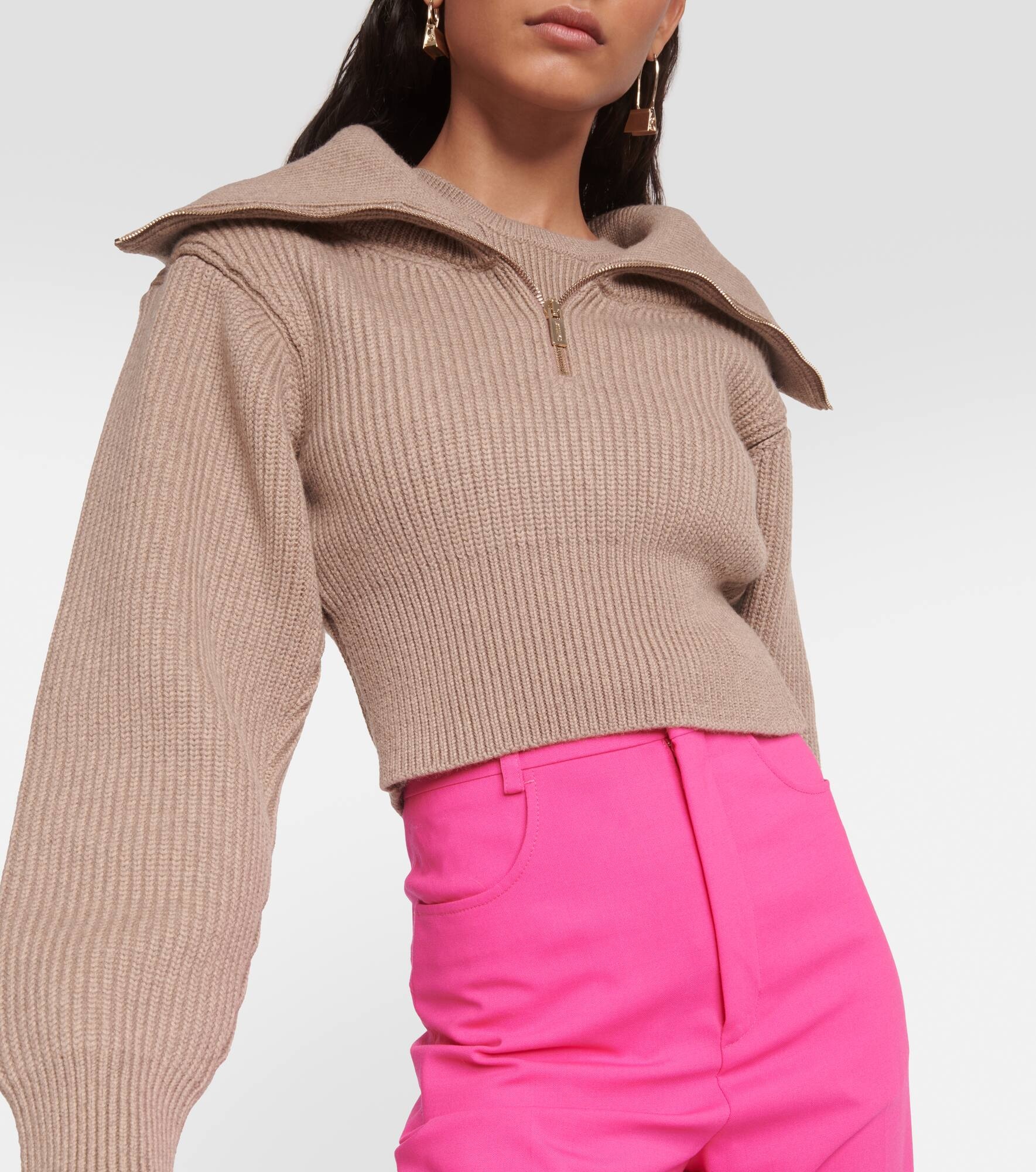 Le Maille Risoul cropped wool sweater - 4