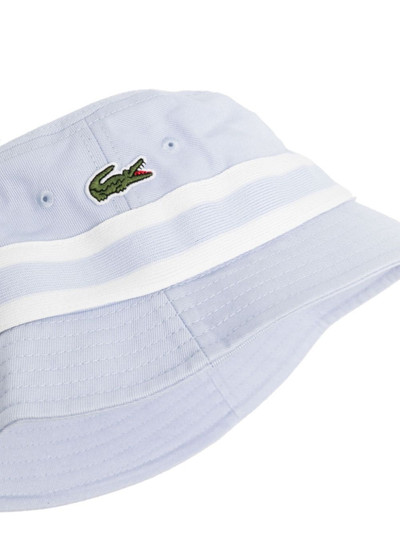 LACOSTE stripe-detail cotton bucket hat outlook