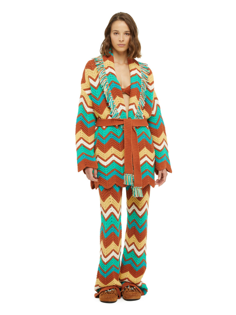 Kaleidoscopic Chevrn Cardigan 5
