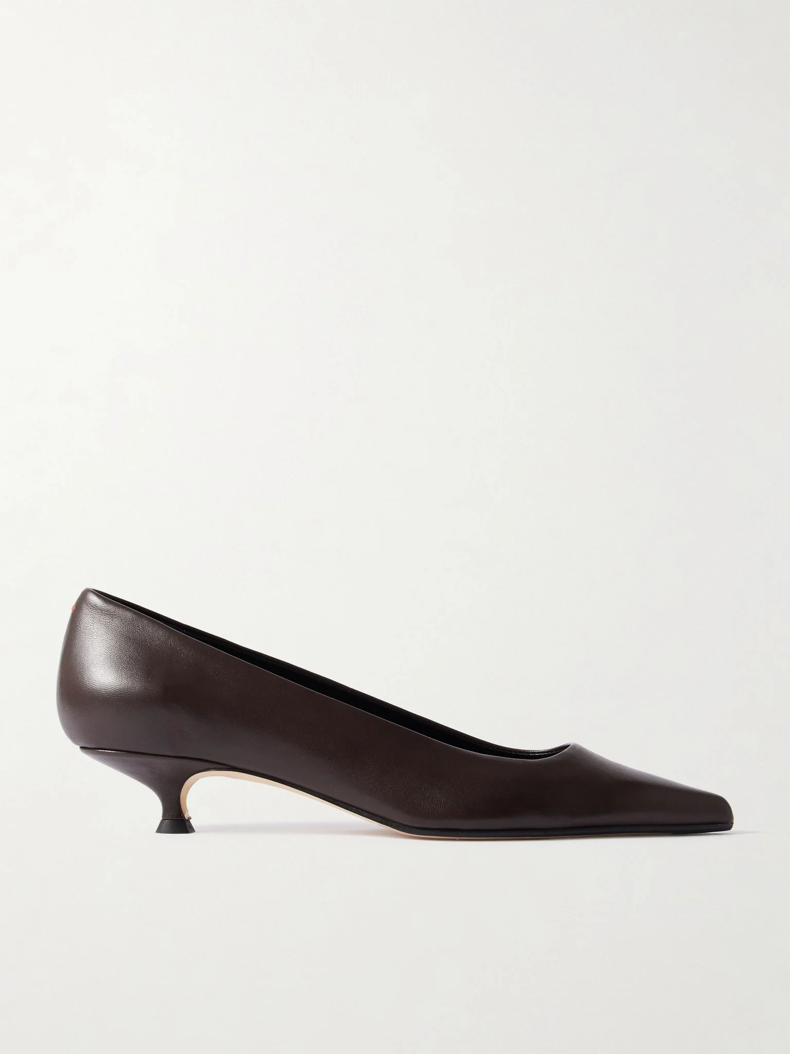 Cari leather pumps Dark brown - 1