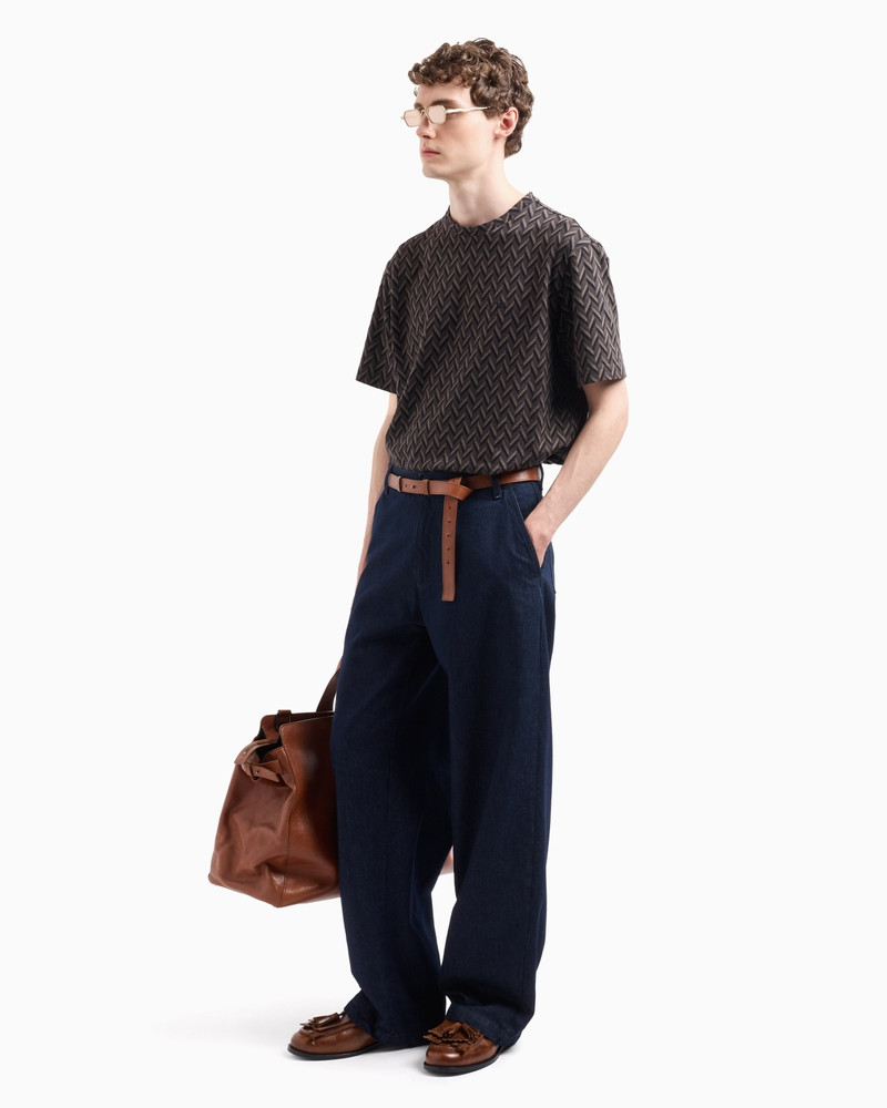 EMPORIO ARMANI ICON DENIM WIDE-LEG JEANS outlook