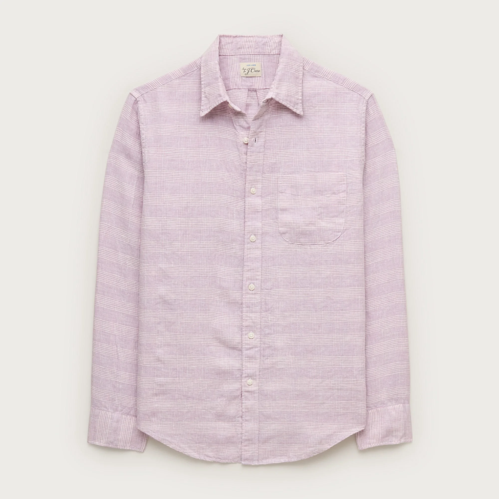 Linen point-collar shirt - 1