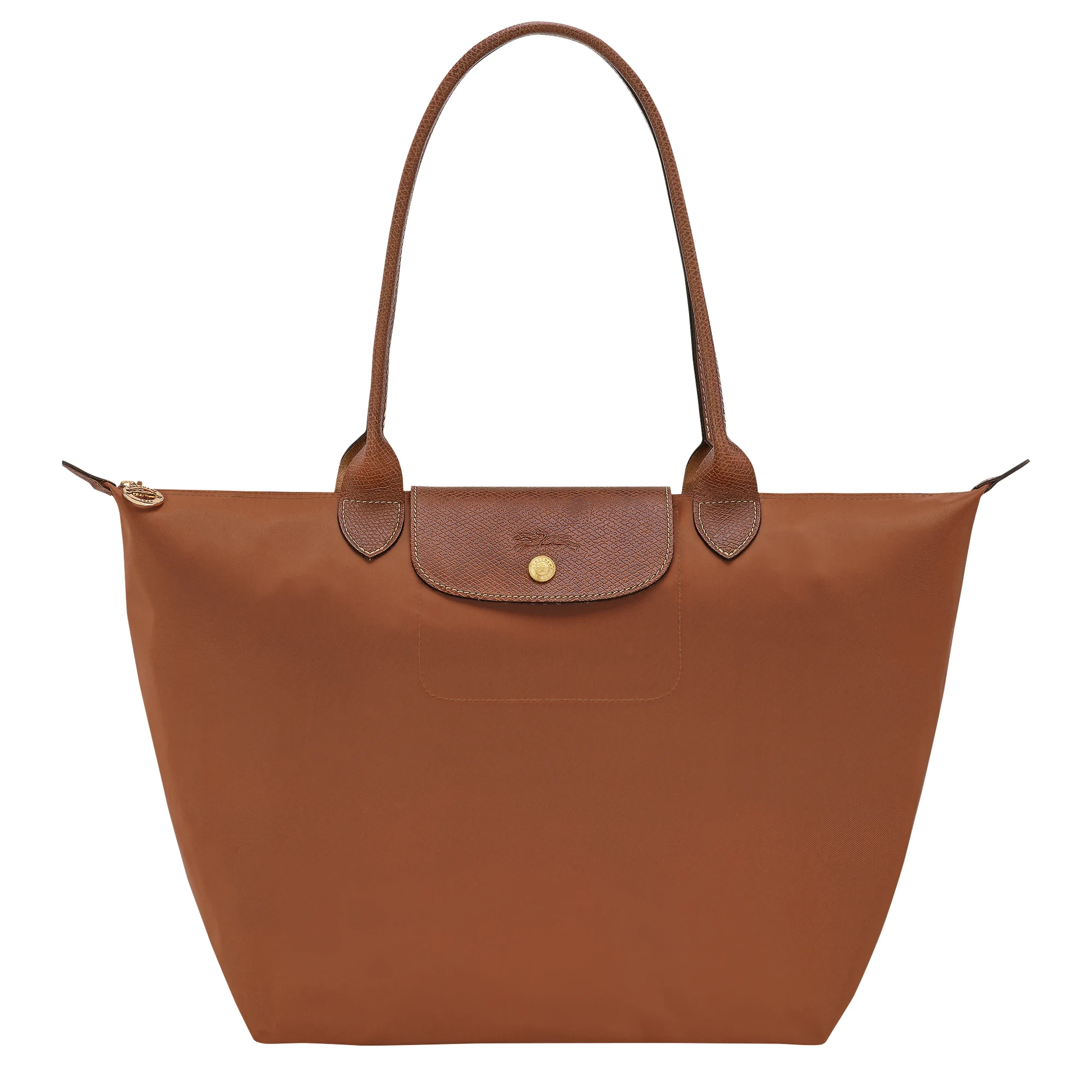 Le Pliage Original L Tote bag Cognac - Recycled canvas - 1